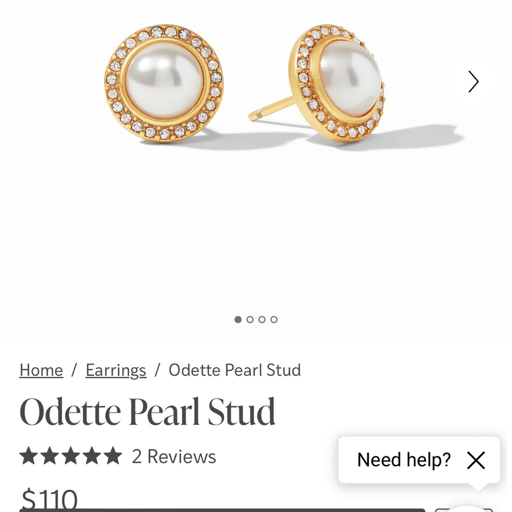 Julie Vos Odette Pearl Studs